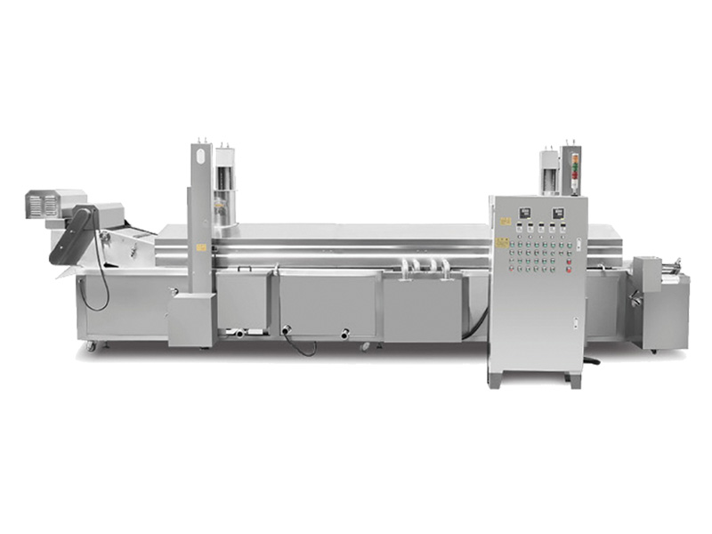 Guide everyone on how to set the temperature of the front and rear sections of the frying machine